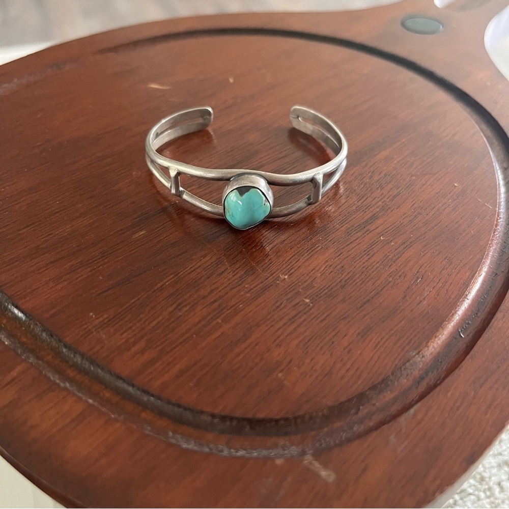 Silver Turquoise Cuff Bracelet